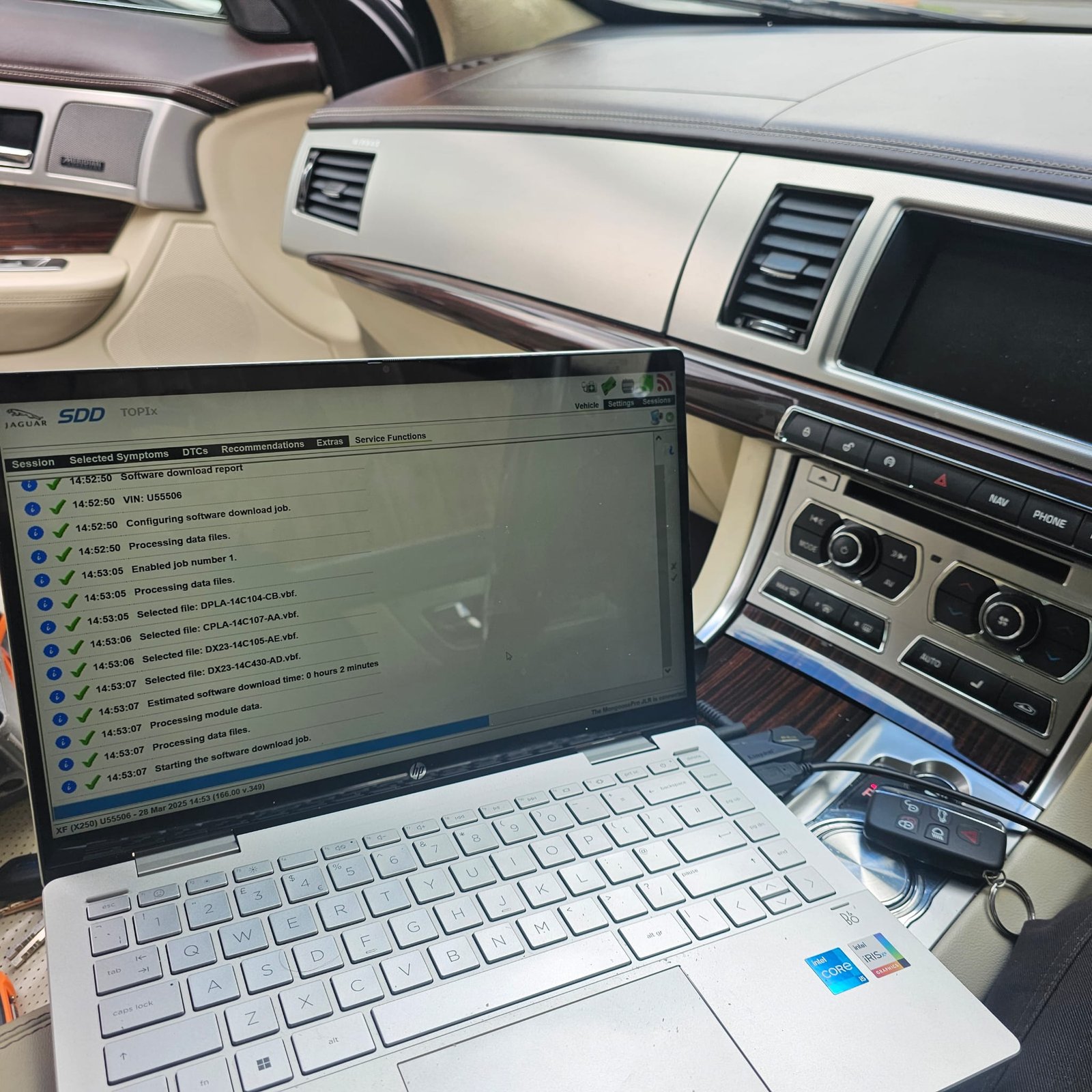 Jaguar XF 2014 BCM Corruption Repair AutoVault Staffordshire